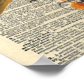 ヴィンテージ辞書バードポスター ポスター (角)