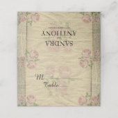 ヴィンテージ辞書プリントとバラ救 プレイスカード (外部開封)