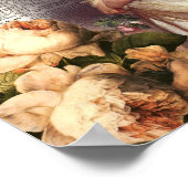 ヴィンテージ辞書ページとクイーンビクトリア ポスター (角)