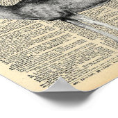 ヴィンテージ辞書ページとstag ポスター (角)