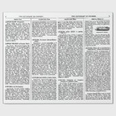 ヴィンテージ辞書調理師ブックページAppleレシピ ラッピングペーパー (フラット)