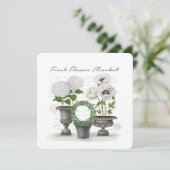 ヴィンテージ農モダン家ホワイトガーデン 招待状 (スタンド正面)