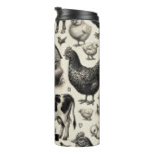 ヴィンテージ農園絵画動物 タンブラー (回転右)