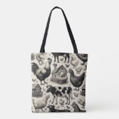 ヴィンテージ農園絵画動物 トートバッグ (裏面)