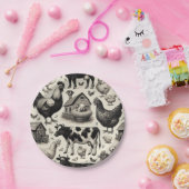 ヴィンテージ農園絵画動物 ペーパープレート (パーティー)