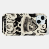ヴィンテージ農園絵画動物 Case-Mate iPhoneケース (裏面 (横))