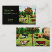 ヴィンテージ農場の典型的な牛品種 名刺 (正面/裏面)