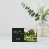 ヴィンテージ農場の典型的な牛品種 名刺 (スタンド正面)