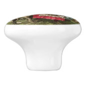 ヴィンテージ農場の女の子と牛 セラミックノブ (側面)