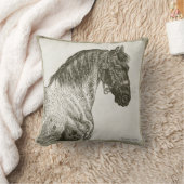 ヴィンテージ農場の馬の装飾用クッション中和物。 クッション (ブランケット)