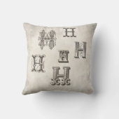 ヴィンテージ農場の馬の装飾用クッション中和物。 クッション (裏面)