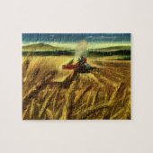 ヴィンテージ農場事業小麦農業 ジグソーパズル (横)