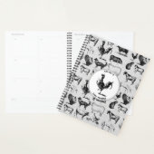 ヴィンテージ農場動物素朴コラージュ プランナー手帳 (ディスプレー)