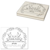 ヴィンテージ農場用卵カートン素朴スタンプ ラバースタンプ (押印)