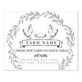 ヴィンテージ農場用卵カートン素朴スタンプ ラバースタンプ (インプリント)