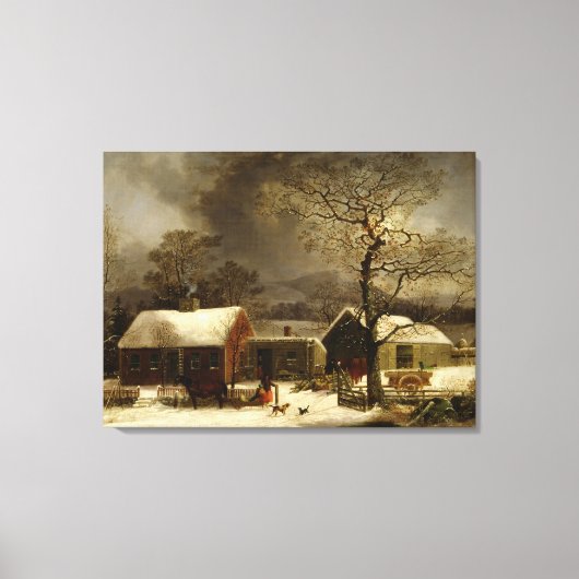 ヴィンテージ農場 キャンバスプリント (正面)