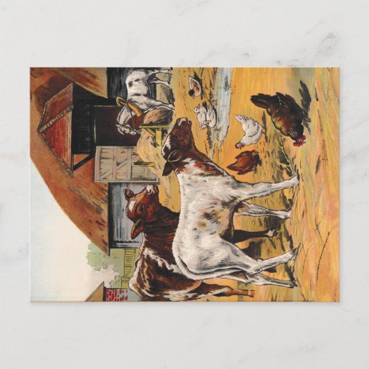 ヴィンテージ農場 ポストカード (正面)