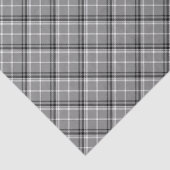 ヴィンテージ農家のグレースケールプレイド対角パターン 薄葉紙 (詳細)