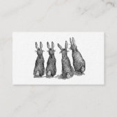 ヴィンテージ農家のモダンイースターウサギ 名刺 (正面)