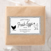 ヴィンテージ農家の卵カートンのラベル ラベル (インサイチュ)