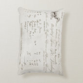 ヴィンテージ農家の羊の枕クリーム&グレー。 アクセントクッション (裏面(縦))