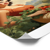 ヴィンテージ農家ピンナップ ポスター (角)