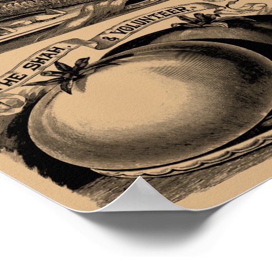 ヴィンテージ農家マーケットベジタブルガーデン ポスター (角)