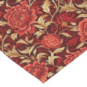 ヴィンテージ農家リバイバル:赤いフランスのエッセンス ロングテーブルランナー (コーナー)