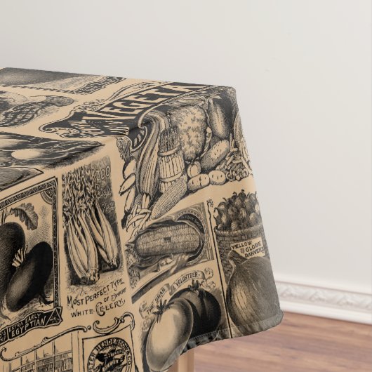 ヴィンテージ農家市場の野菜ガーデンパターン テーブルクロス (インサイチュ)