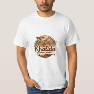 ヴィンテージ農家市場ロゴ Tシャツ