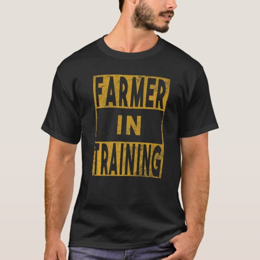 ヴィンテージ農家訓練農園農業畜産 Tシャツ (正面)