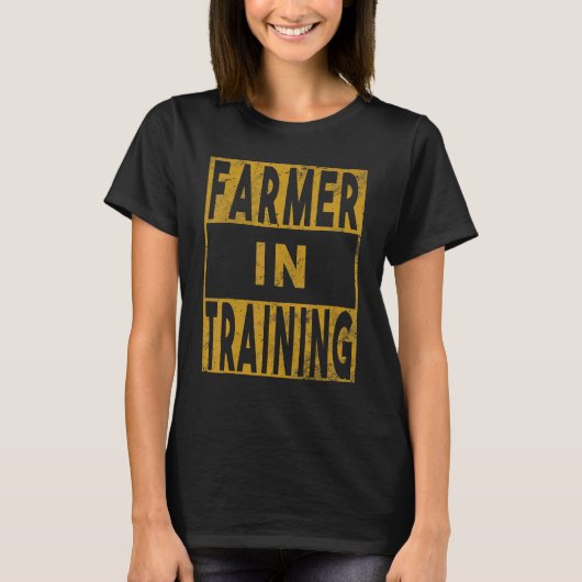 ヴィンテージ農家訓練農園農業畜産 Tシャツ (正面)