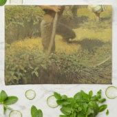 ヴィンテージ農家、NC Wyethによってファームに戻る キッチンタオル (折り畳み)