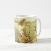 ヴィンテージ農家、NC Wyethによってファームに戻る コーヒーマグカップ (正面右)