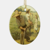 ヴィンテージ農家、NC Wyethによってファームに戻る セラミックオーナメント (右)