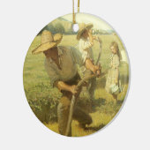 ヴィンテージ農家、NC Wyethによってファームに戻る セラミックオーナメント (左)