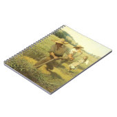 ヴィンテージ農家、NC Wyethによってファームに戻る ノートブック (左側)