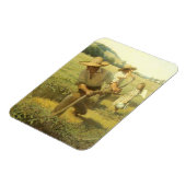 ヴィンテージ農家、NC Wyethによってファームに戻る マグネット (左側)