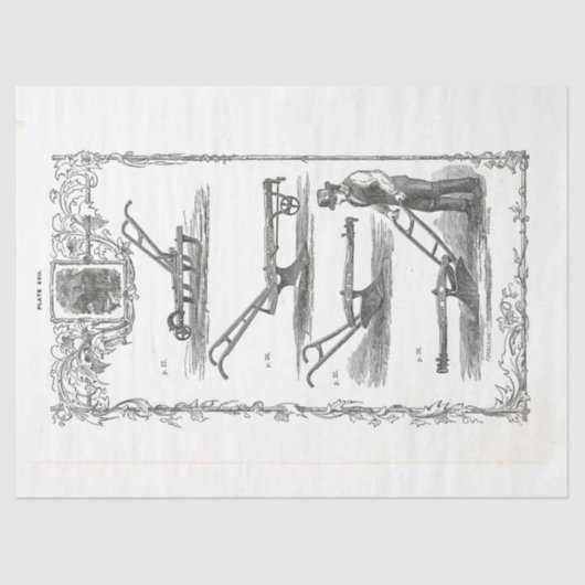 ヴィンテージ農業ガーデニングツールカタログの切り離し 薄葉紙 (正面)