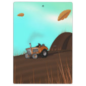 ヴィンテージ農業トラクタ クリップボード (裏面)