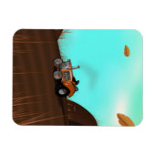 ヴィンテージ農業トラクタ マグネット (横)