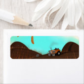 ヴィンテージ農業トラクタ ラベル (インサイチュ)