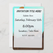 ヴィンテージ農業トラクタ 招待状 (裏面)