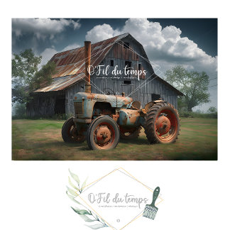 ヴィンテージ農業ドクーページ紙 薄葉紙