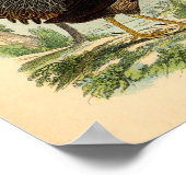 ヴィンテージ農業ビクトリアンプリントルースター ポスター (角)