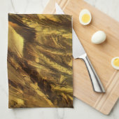 ヴィンテージ農業農場ビジネス、麦畑 キッチンタオル (四つ折り)