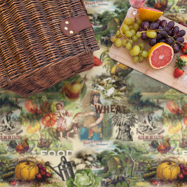 ヴィンテージ農業 フリースブランケット