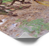 ヴィンテージ農機材錆びた金属 ポスター (角)