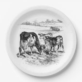 ヴィンテージ農産牛 ペーパープレート (正面)