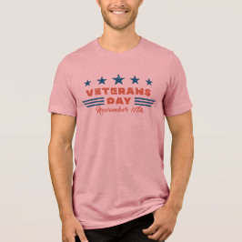 ヴィンテージ退役軍人の日11月11日愛国 トライブレンドTシャツ